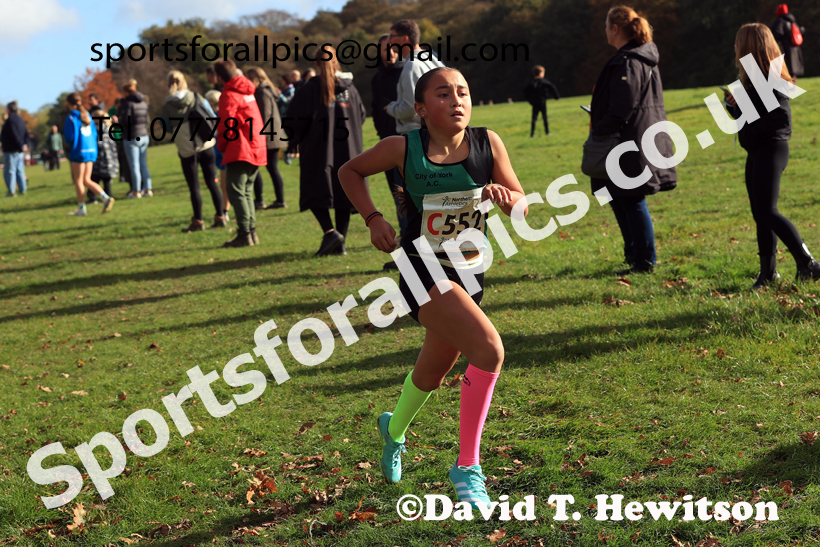 Girls Under-14s 2026 Northern Cross Country Relays, Graves Park, Sheffield. Photo: David T. Hewitson/Sports for All Pics